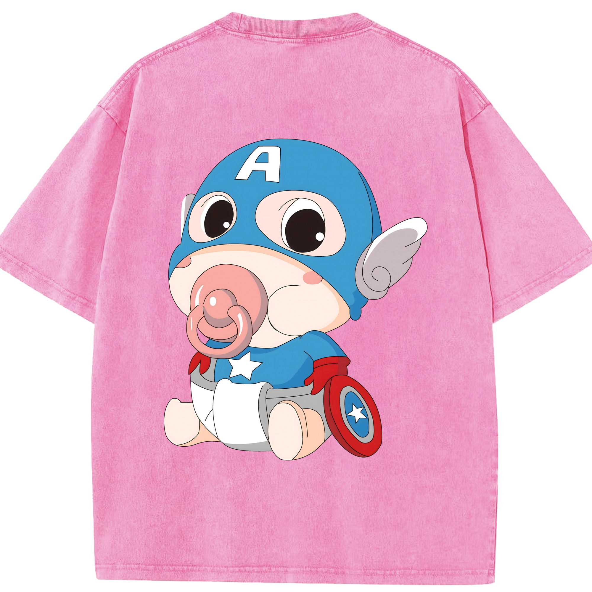 （画像用） アベンジャーズ The Avengers 綿100% ヴィンテージ風 半袖Tシャツ（背面プリント）